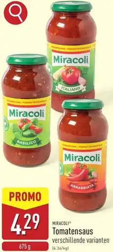 ALDI Miracoli Tomatensaus aanbieding