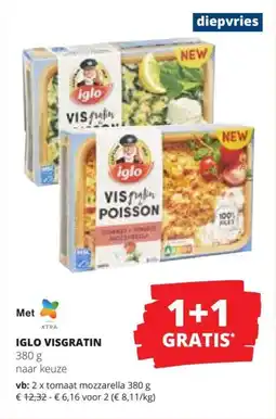 Spar Iglo visgratin aanbieding