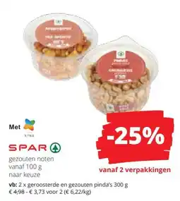 Spar Gezouten noten aanbieding