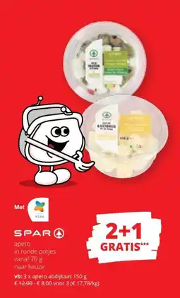 Spar Apero in ronde potjes aanbieding