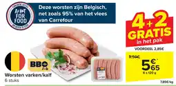 Carrefour Worsten varken/kalf aanbieding