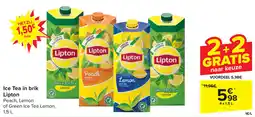 Carrefour Lemon Peach, Lemon of Green Ice Tea aanbieding