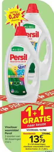 Carrefour Persil Vloeibaar wasmiddel aanbieding