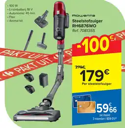 Carrefour Rowenta Steelstofzuiger RH6876WO aanbieding