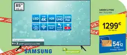 Carrefour Samsung LED TV UE85CU7100 aanbieding