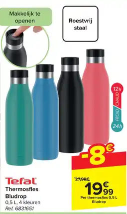 Carrefour Tefal Thermosfles Bludrop aanbieding