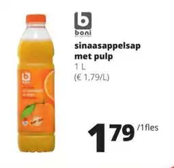 Spar Sinaasappelsap met pulp aanbieding