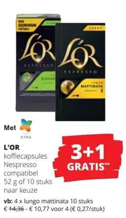 Spar L'Or koffiecapsules aanbieding