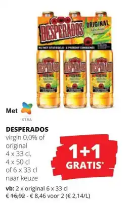 Spar Desperados virgin 0,0% of original aanbieding