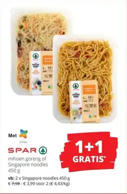 Spar Mihoen goreng of Singapore noodles aanbieding