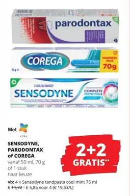 Spar Sensodyne, Parodontax of Corega aanbieding