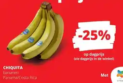 Spar Chiquita bananen aanbieding