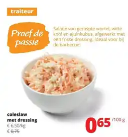 Spar Coleslaw met dressing aanbieding
