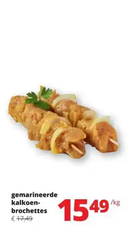Spar Gemarineerde kalkoen brochettes aanbieding