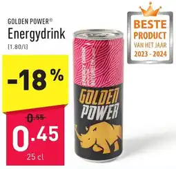 ALDI Golden power energydrink aanbieding
