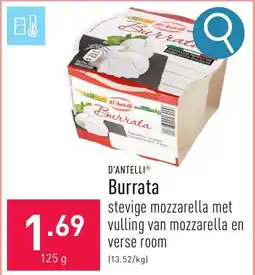ALDI D'Antelli Burrata aanbieding