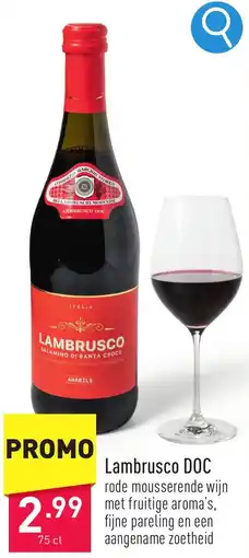 ALDI Lambrusco DOC aanbieding