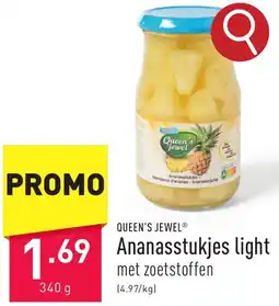 ALDI Queen's Jewel Ananasstukjes light aanbieding