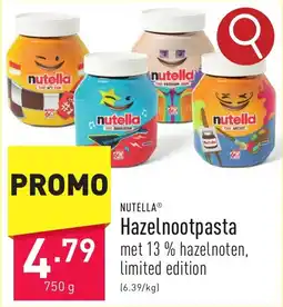 ALDI Nutella Hazelnootpasta aanbieding