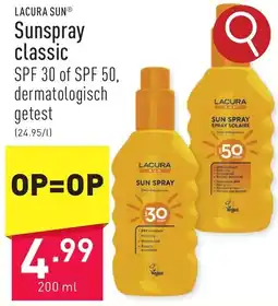 ALDI Lacura Sun Sunspray classic aanbieding