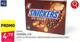 ALDI Snickers IJssticks aanbieding