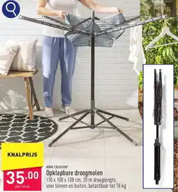 ALDI Home Creation Opklapbare droogmolen aanbieding