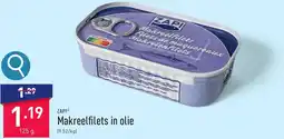ALDI Zapi Makreelfilets in olie aanbieding