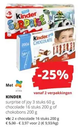 Spar Kinder aanbieding