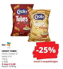 Spar Croky Tubes aanbieding
