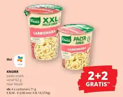 Spar Knorr pasta snack aanbieding