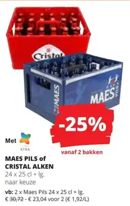 Spar Maes pils of cristal alken aanbieding