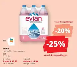 Spar Evian aanbieding