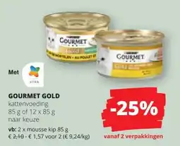 Spar Gourmet gold kattenvoeding aanbieding