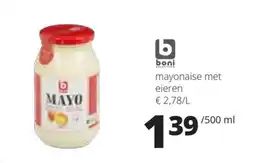 Spar Boni mayonaise met eieren aanbieding