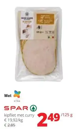Spar Spar kipfilet met curry aanbieding