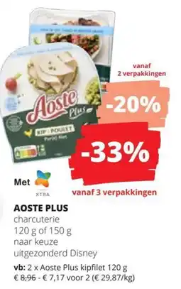 Spar Aoste Plus charcuterie aanbieding