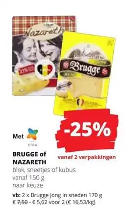 Spar Brugge of Nazareth aanbieding