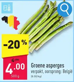 ALDI Groene asperges aanbieding