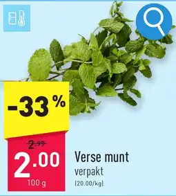 ALDI Verse munt aanbieding