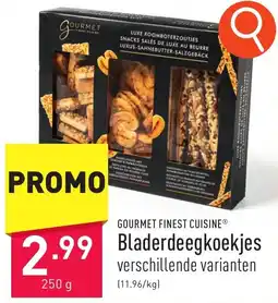 ALDI Gourmet finest cuisine® Bladerdeegkoekjes aanbieding