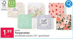 ALDI Sublimo partyservetten aanbieding