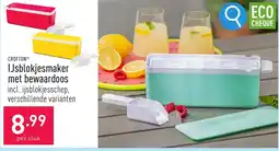 ALDI Crofton IJsblokjesmaker met bewaardoos aanbieding