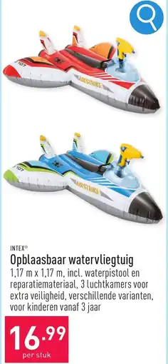 ALDI Intex Opblaasbaar watervliegtuig aanbieding