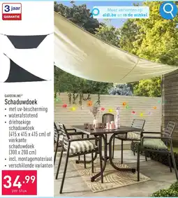 ALDI Gardenline® Schaduwdoek aanbieding