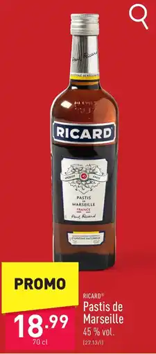 ALDI Ricard Pastis de Marseille aanbieding