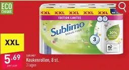 ALDI Sublimo® Keukenrollen, 8 st. aanbieding