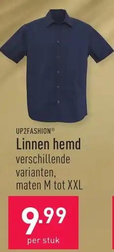 ALDI Upzfashion Linnen hemd aanbieding