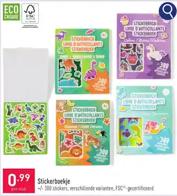 ALDI Stickerboekje aanbieding