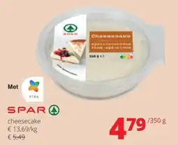 Spar Spar cheesecake aanbieding