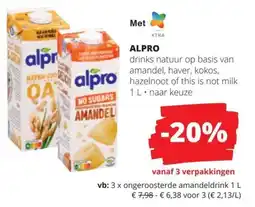 Spar Alpro drinks aanbieding